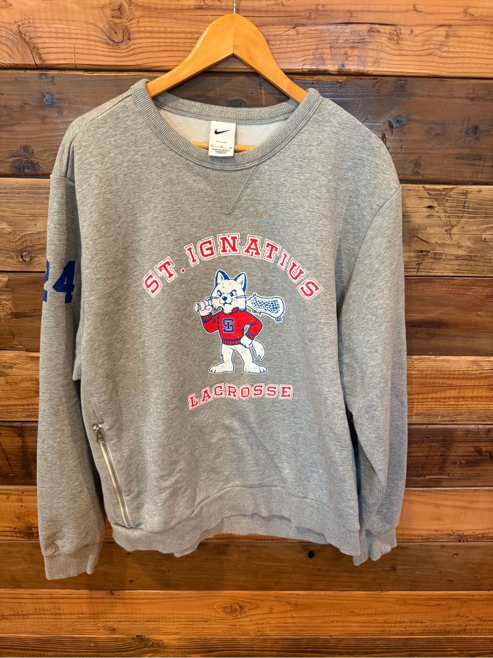 Premium Nike Dri-Fit St. Ignatius Lacrosse Team Sweatshirt - XL
